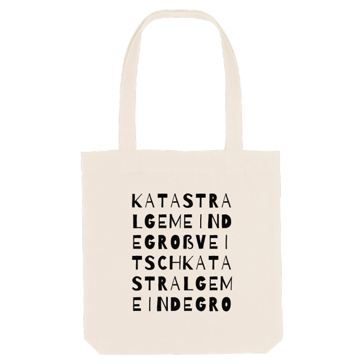 Katastralgemeinde Großveitsch ordlek tygkasse – tygkasse från PinShirt