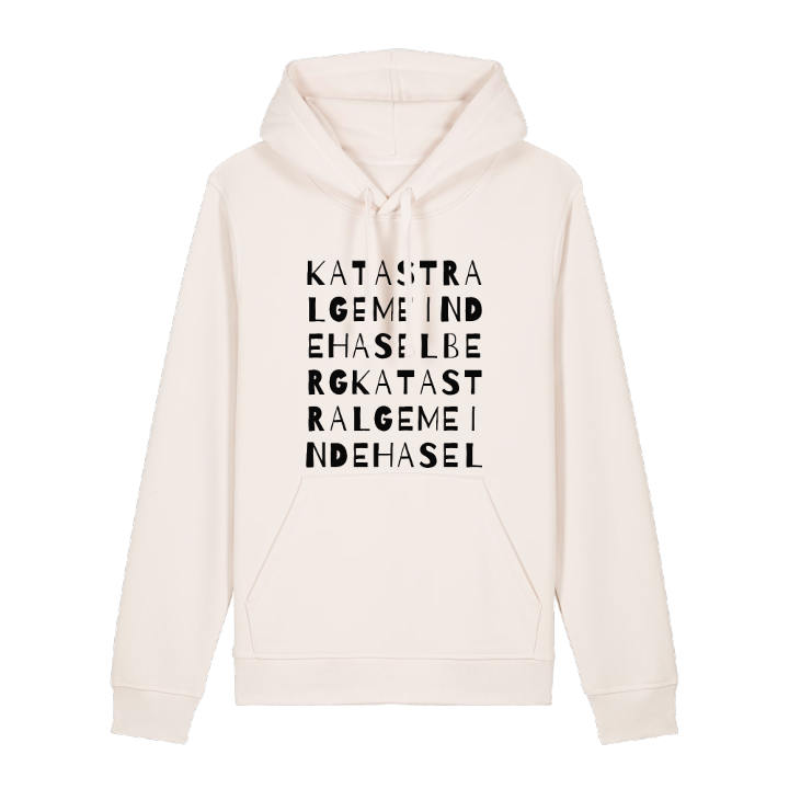 Katastralgemeinde Haselberg ordlek hoodie – hoodie från PinShirt