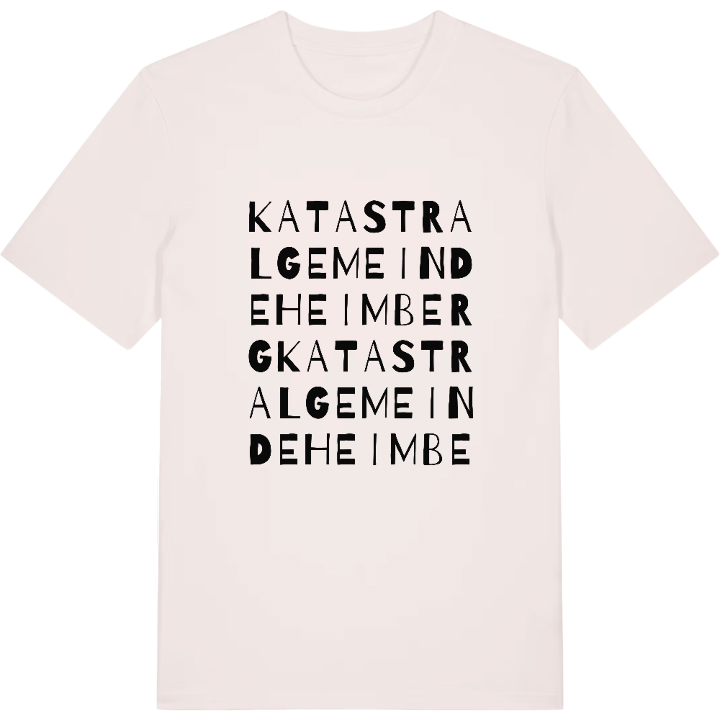 Katastralgemeinde Heimberg ordlek t-shirt – t-shirt från PinShirt