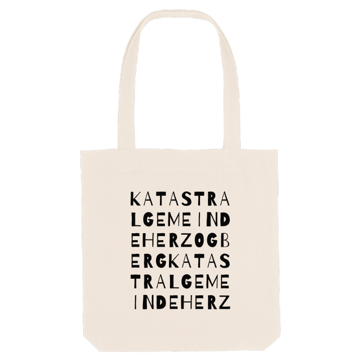 Katastralgemeinde Herzogberg ordlek tygkasse – tygkasse från PinShirt