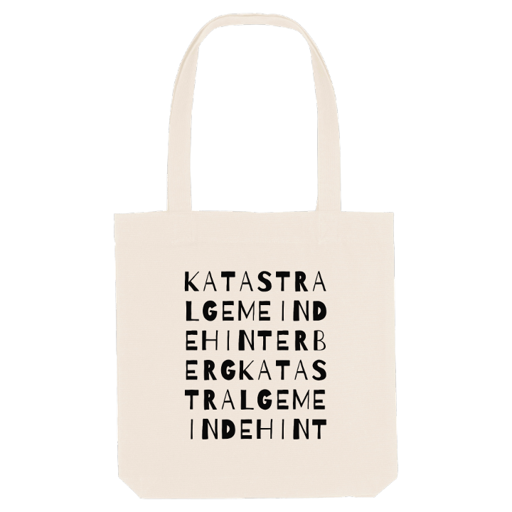 Katastralgemeinde Hinterberg ordlek tygkasse – tygkasse från PinShirt