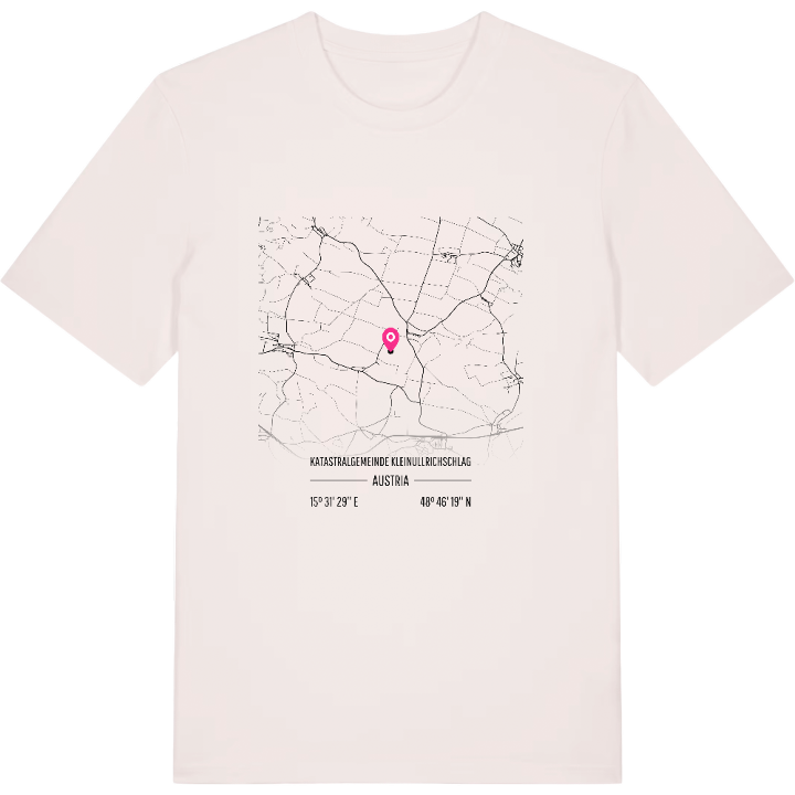 Katastralgemeinde Kleinullrichschlag karta t-shirt – t-shirt från PinShirt