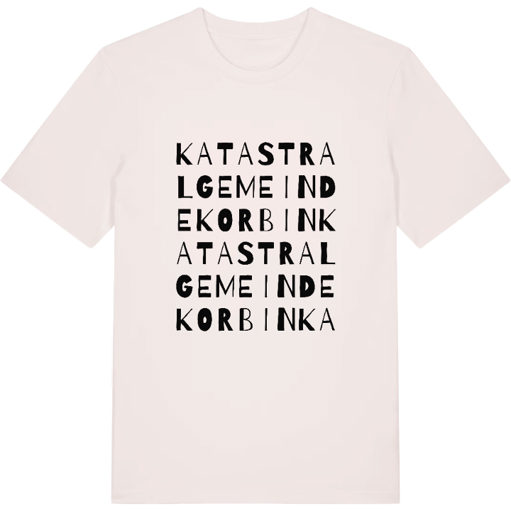 Katastralgemeinde Korbin ordlek t-shirt – t-shirt från PinShirt