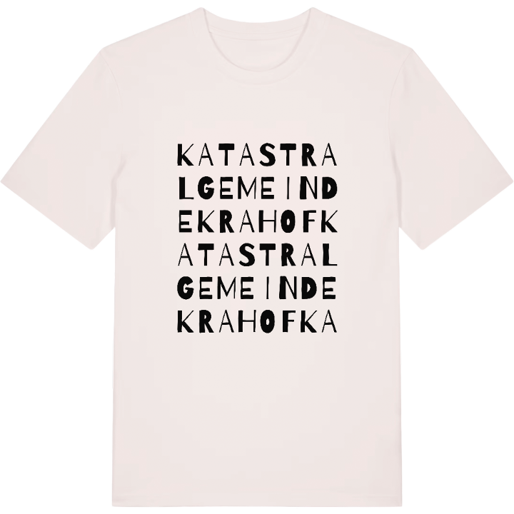 Katastralgemeinde Krahof ordlek t-shirt – t-shirt från PinShirt