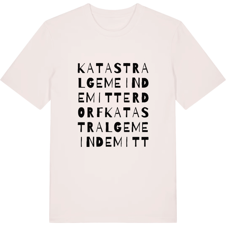 Katastralgemeinde Mitterdorf ordlek t-shirt – t-shirt från PinShirt