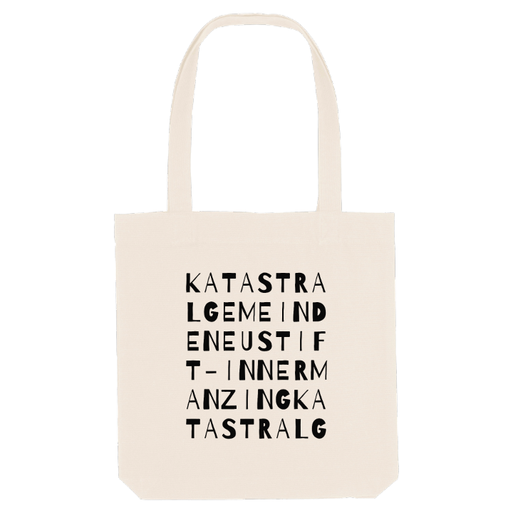 Katastralgemeinde Neustift-Innermanzing ordlek tygkasse – tygkasse från PinShirt