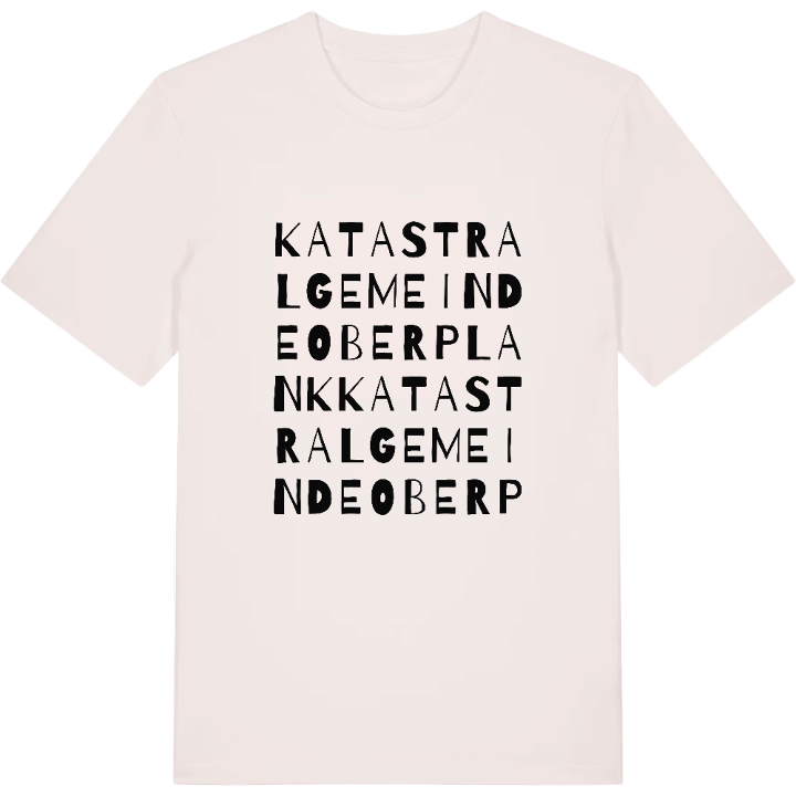 Katastralgemeinde Oberplank ordlek t-shirt – t-shirt från PinShirt
