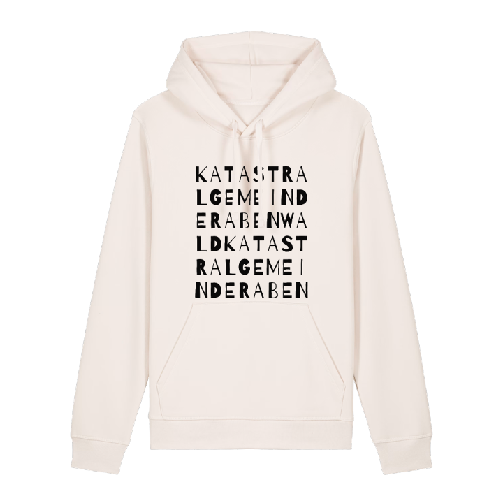 Katastralgemeinde Rabenwald ordlek hoodie – hoodie från PinShirt
