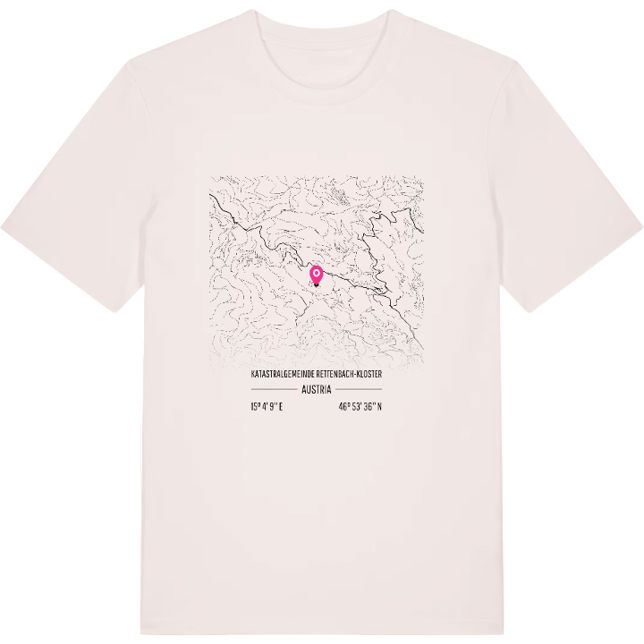 Katastralgemeinde Rettenbach-Kloster karta t-shirt – t-shirt från PinShirt