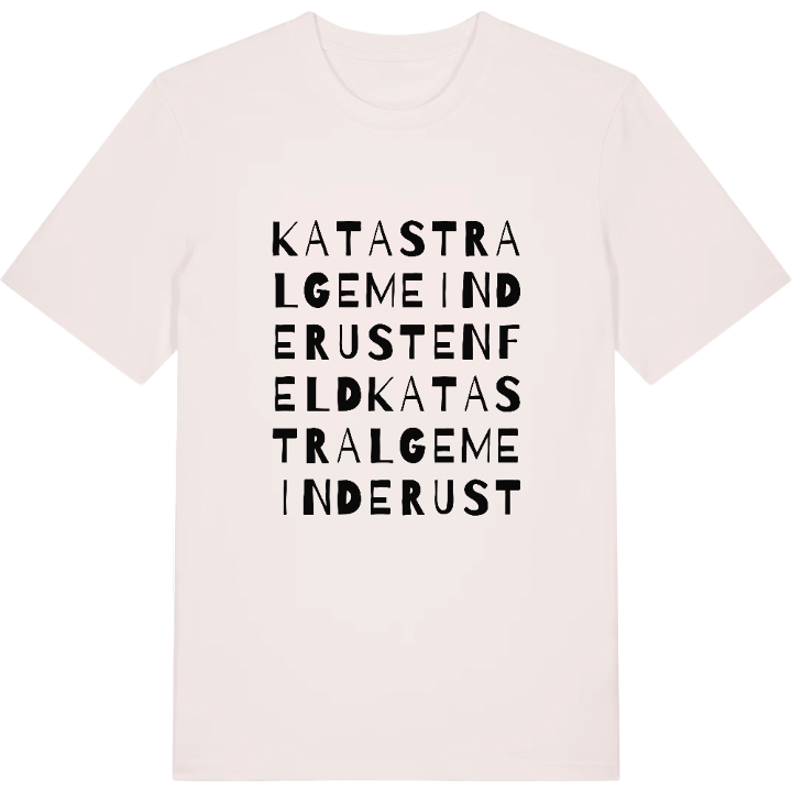 Katastralgemeinde Rustenfeld ordlek t-shirt – t-shirt från PinShirt