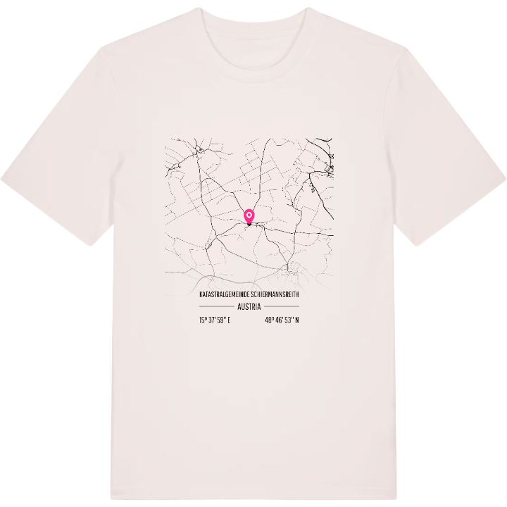 Katastralgemeinde Schiermannsreith karta t-shirt – t-shirt från PinShirt
