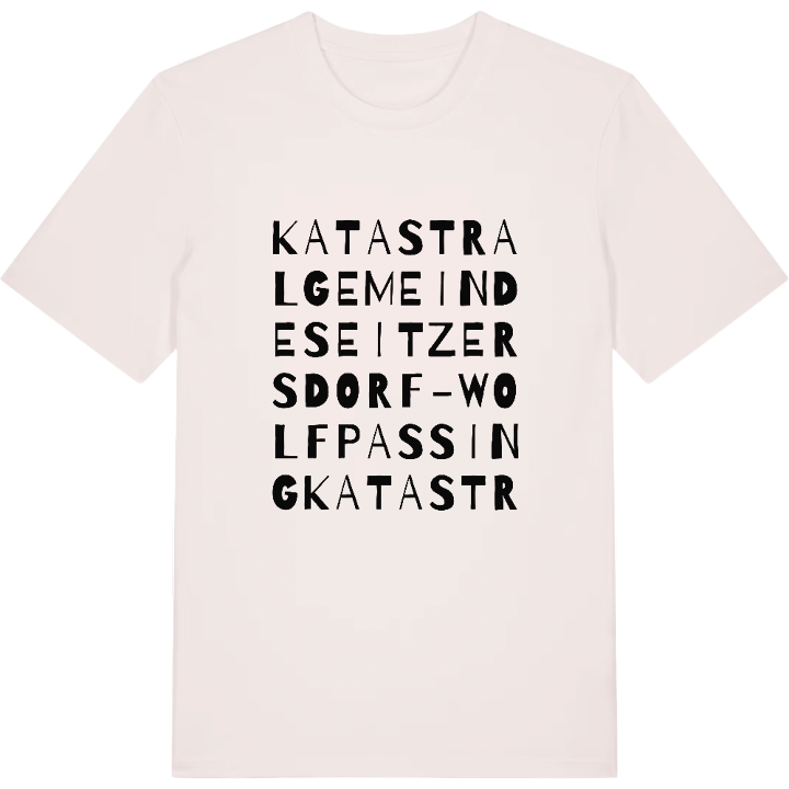 Katastralgemeinde Seitzersdorf-Wolfpassing ordlek t-shirt – t-shirt från PinShirt