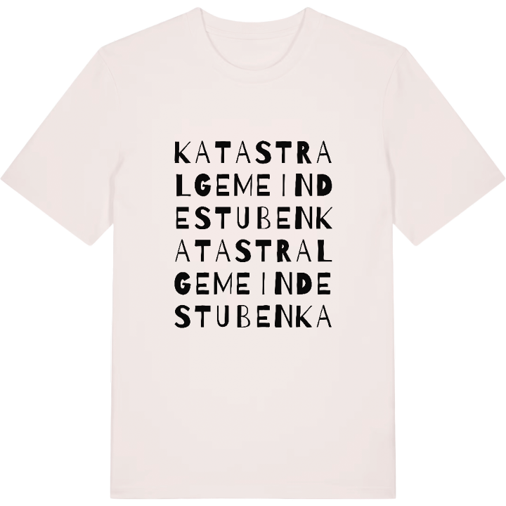 Katastralgemeinde Stuben ordlek t-shirt – t-shirt från PinShirt