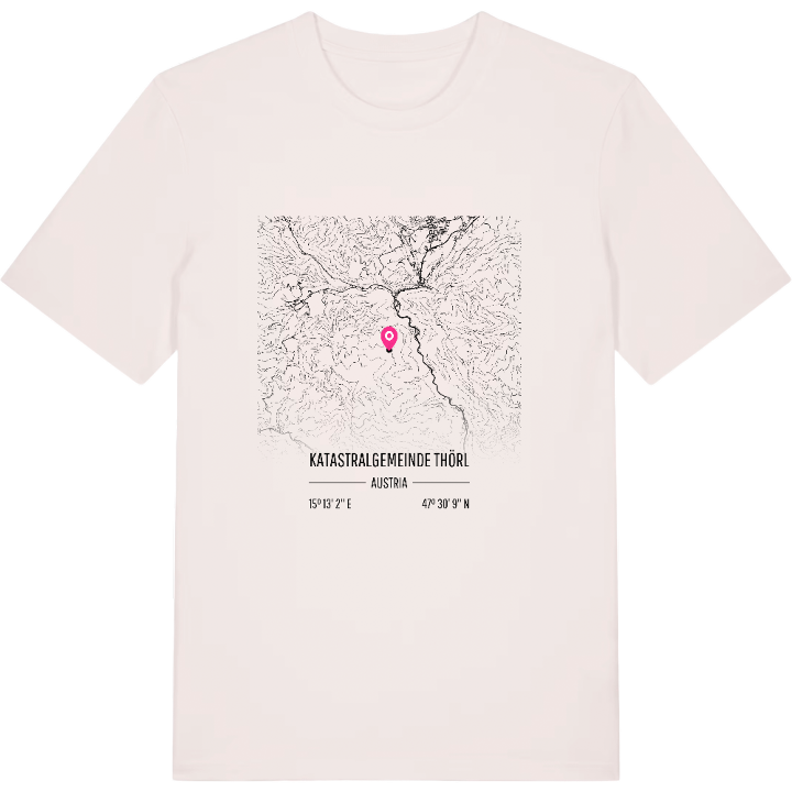Katastralgemeinde Thörl karta t-shirt – t-shirt från PinShirt