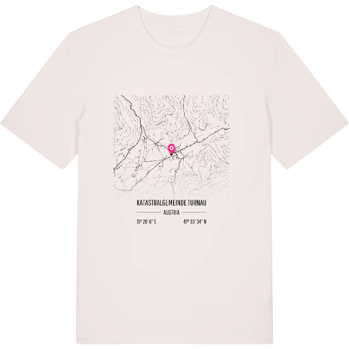 Katastralgemeinde Turnau karta t-shirt – t-shirt från PinShirt