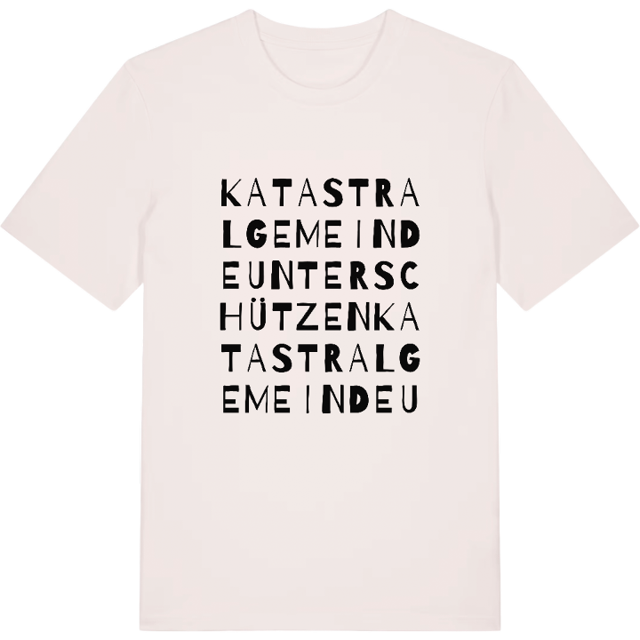 Katastralgemeinde Unterschützen ordlek t-shirt – t-shirt från PinShirt