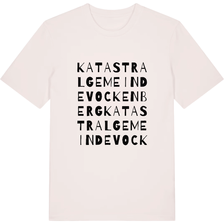 Katastralgemeinde Vockenberg ordlek t-shirt – t-shirt från PinShirt