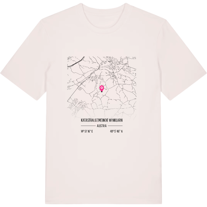 Katastralgemeinde Winklarn karta t-shirt – t-shirt från PinShirt