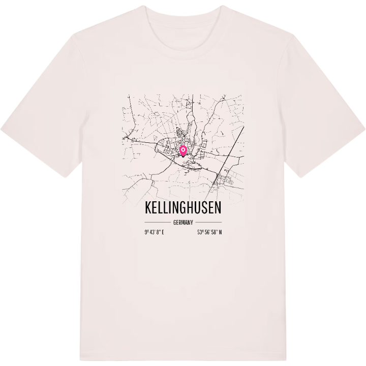 Kellinghusen karta t-shirt – t-shirt från PinShirt