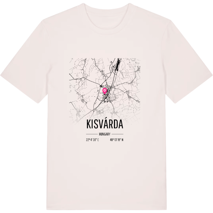 Kisvárda karta t-shirt – t-shirt från PinShirt