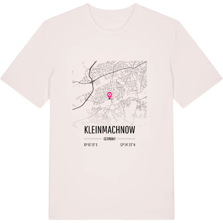 Kleinmachnow karta t-shirt – t-shirt från PinShirt