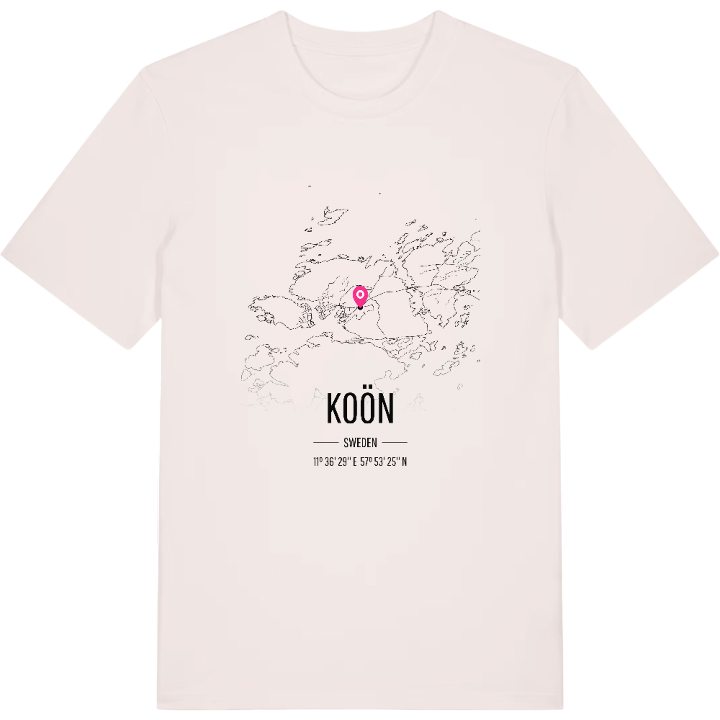 Koön karta t-shirt – t-shirt från PinShirt