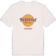 Köperöd cirkel t-shirt