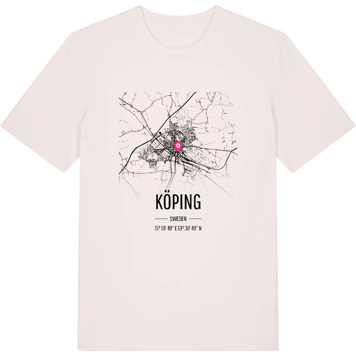 Köping karta t-shirt – t-shirt från PinShirt