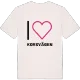 Jag älskar Korsvägen t-shirt stort tryck