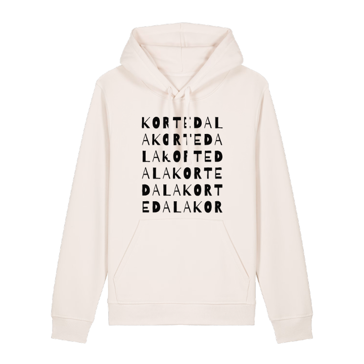 Kortedala ordlek hoodie – hoodie från PinShirt