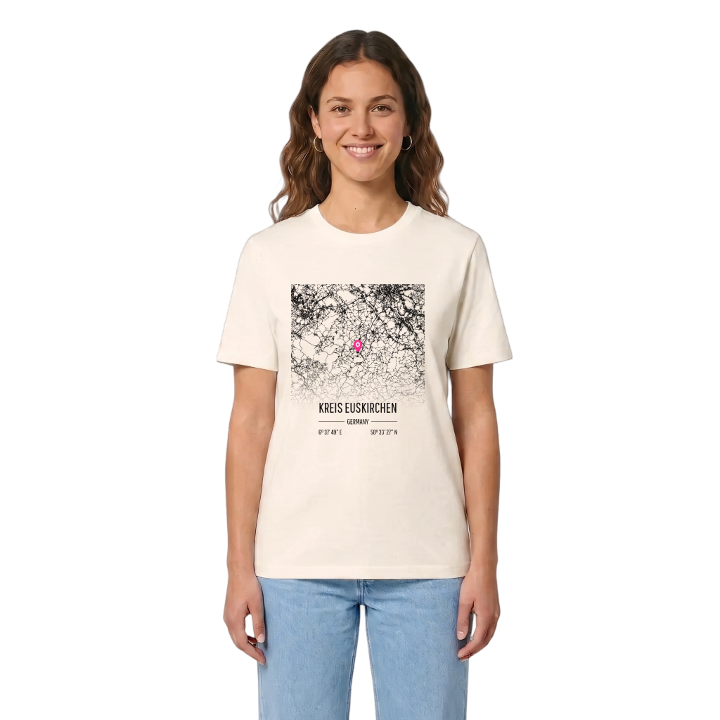 Kreis Euskirchen karta t-shirt – t-shirt från PinShirt