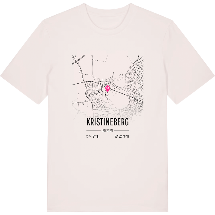 Kristineberg karta t-shirt – t-shirt från PinShirt