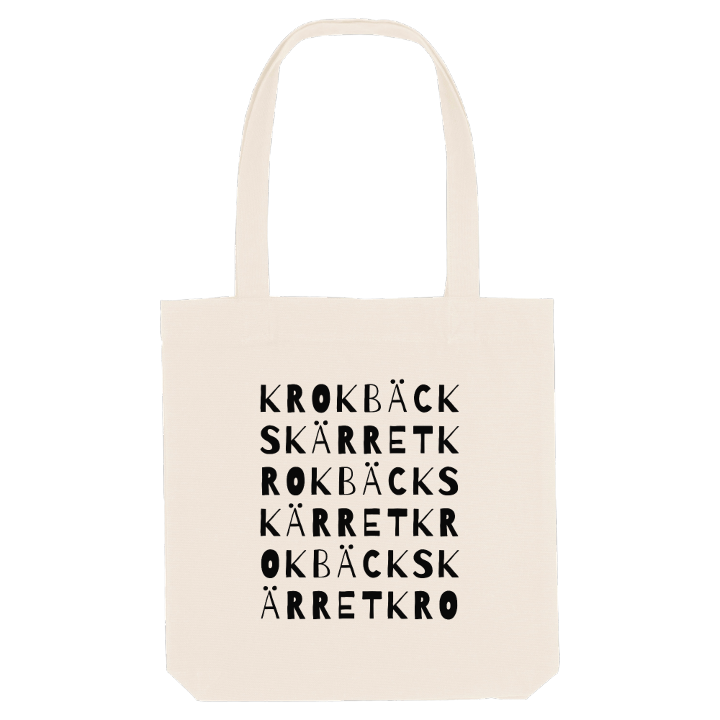 Krokbäckskärret ordlek tygkasse – tygkasse från PinShirt