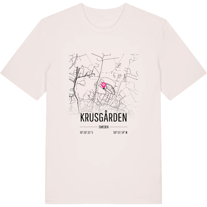 Krusgården karta t-shirt – t-shirt från PinShirt