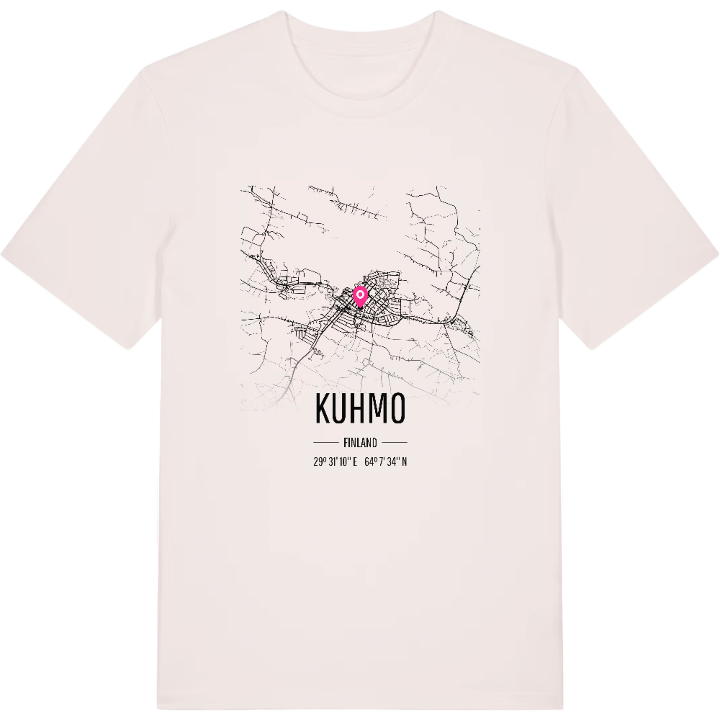 Kuhmo karta t-shirt – t-shirt från PinShirt