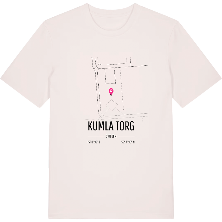 Kumla torg karta t-shirt – t-shirt från PinShirt