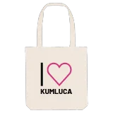 Jag älskar Kumluca tygkasse stort tryck
