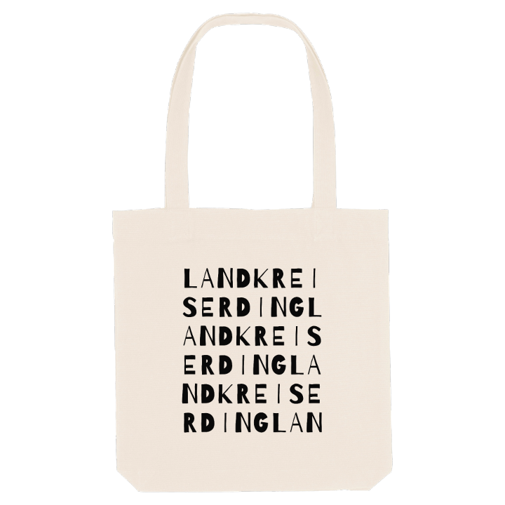 Landkreis Erding ordlek tygkasse – tygkasse från PinShirt