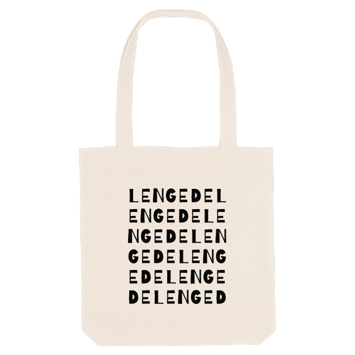 Lengede ordlek tygkasse – tygkasse från PinShirt