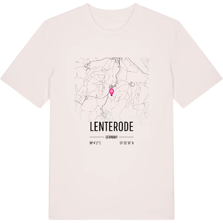 Lenterode karta t-shirt – t-shirt från PinShirt