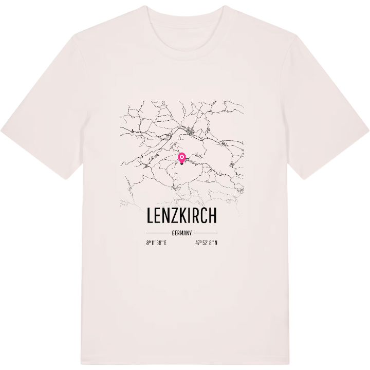Lenzkirch karta t-shirt – t-shirt från PinShirt