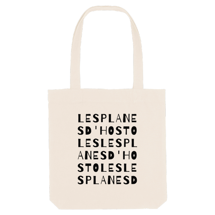 les Planes d'Hostoles ordlek tygkasse – tygkasse från PinShirt