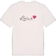 Letur hjärta t-shirt