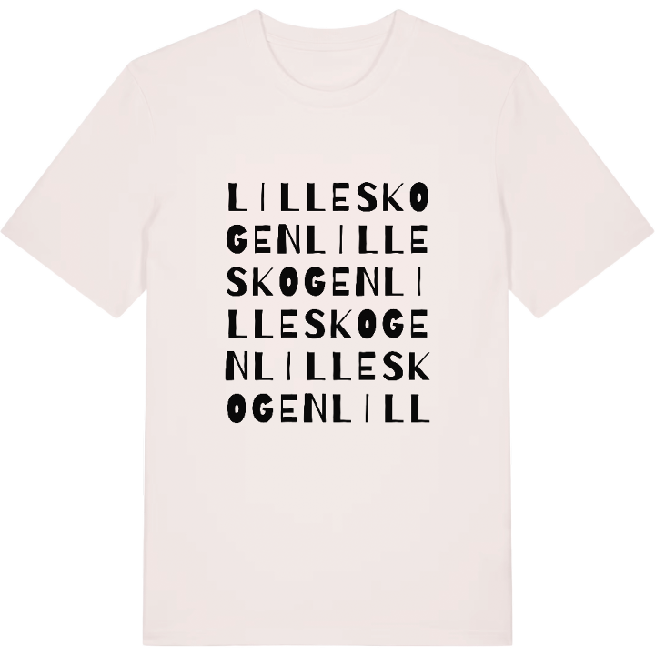 Lilleskogen ordlek t-shirt – t-shirt från PinShirt