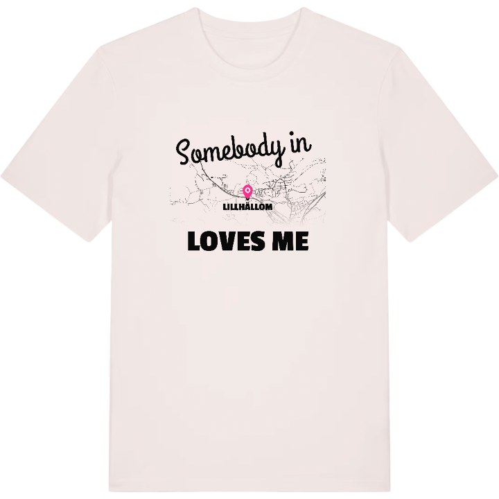 Någon i Lillhällom älskar mig t-shirt – t-shirt från PinShirt