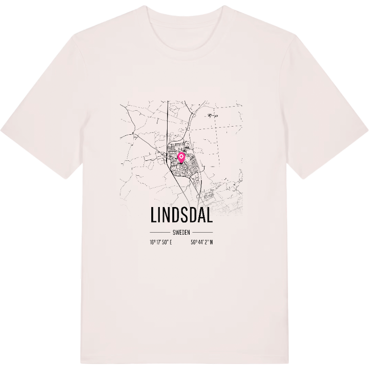 Lindsdal karta t-shirt – t-shirt från PinShirt