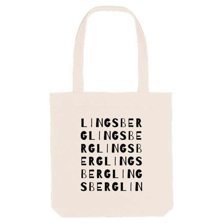 Lingsberg ordlek tygkasse – tygkasse från PinShirt