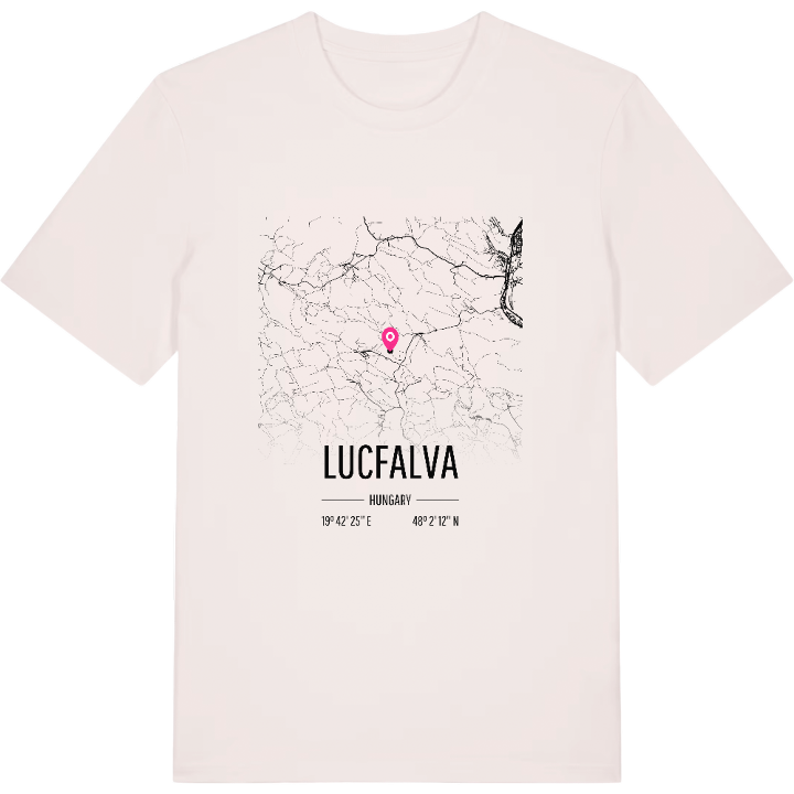 Lucfalva karta t-shirt – t-shirt från PinShirt