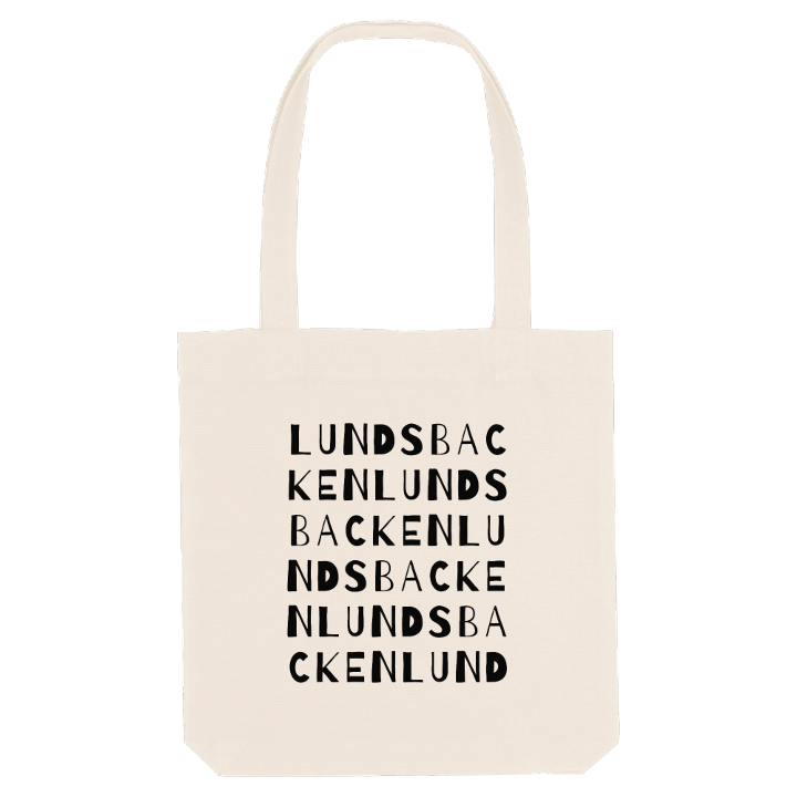 Lundsbacken ordlek tygkasse – tygkasse från PinShirt