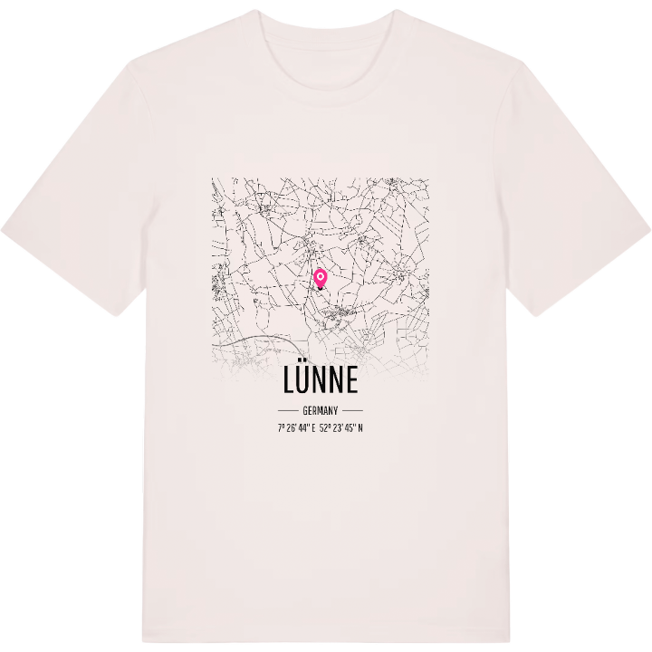 Lünne karta t-shirt – t-shirt från PinShirt